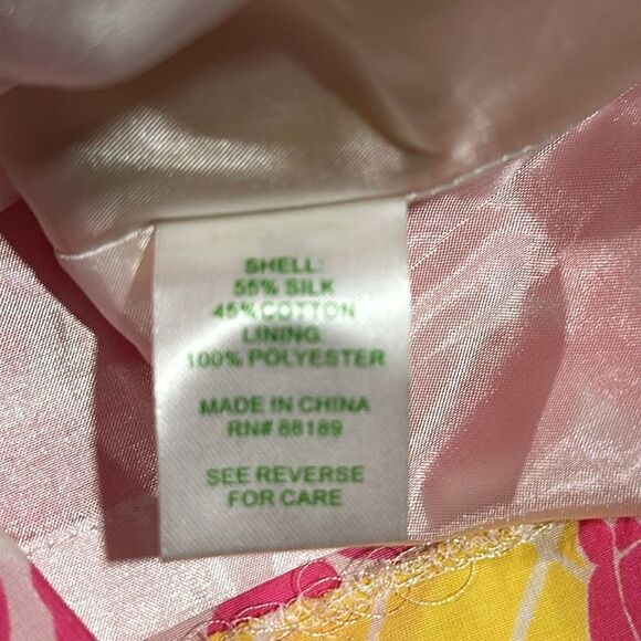 Lilly Pulitzer Julianne One Shoulder Dress Sz 8 Ginger Orange Floral - Picture 14 of 14